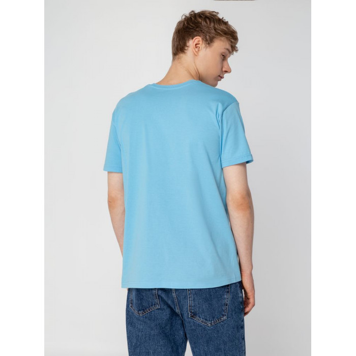 Футболка унисекс T-bolka 160, голубая, размер XXXL
