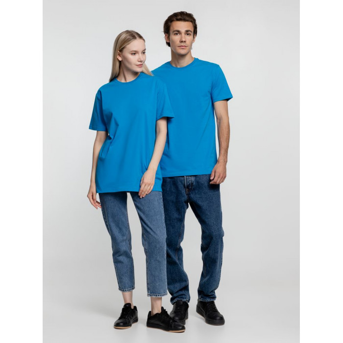 Футболка унисекс T-Bolka 160, бирюзовая, размер 5XL