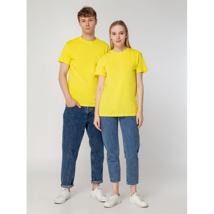 Футболка унисекс T-bolka 160, желтая, размер XXXL