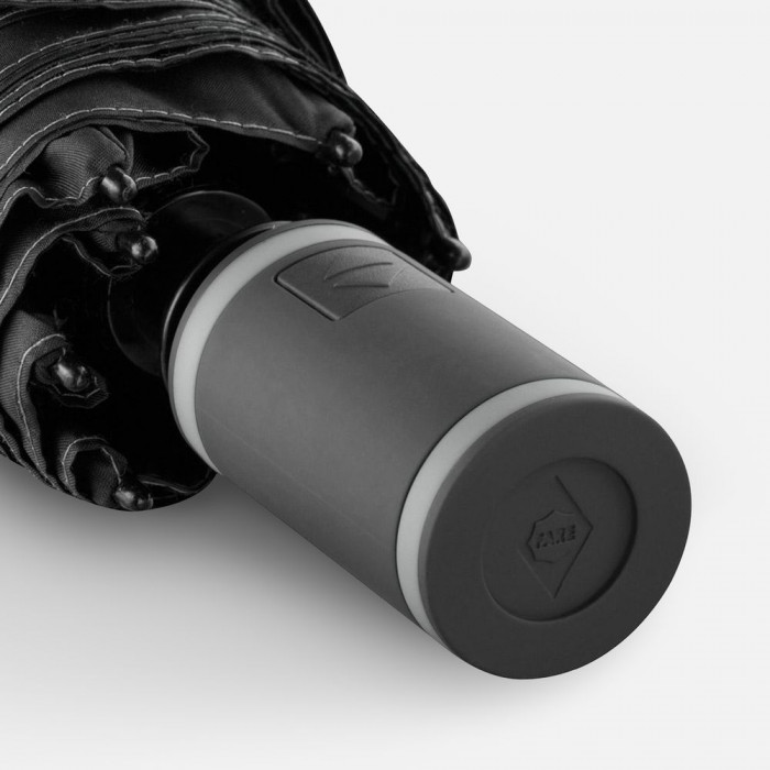 Зонт складной AOC Mini с цветными спицами, серый