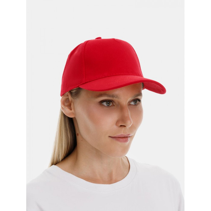 Бейсболка Long Beach, красная