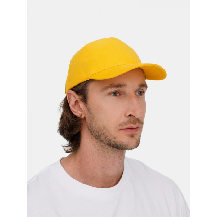 Бейсболка Long Beach, желтая