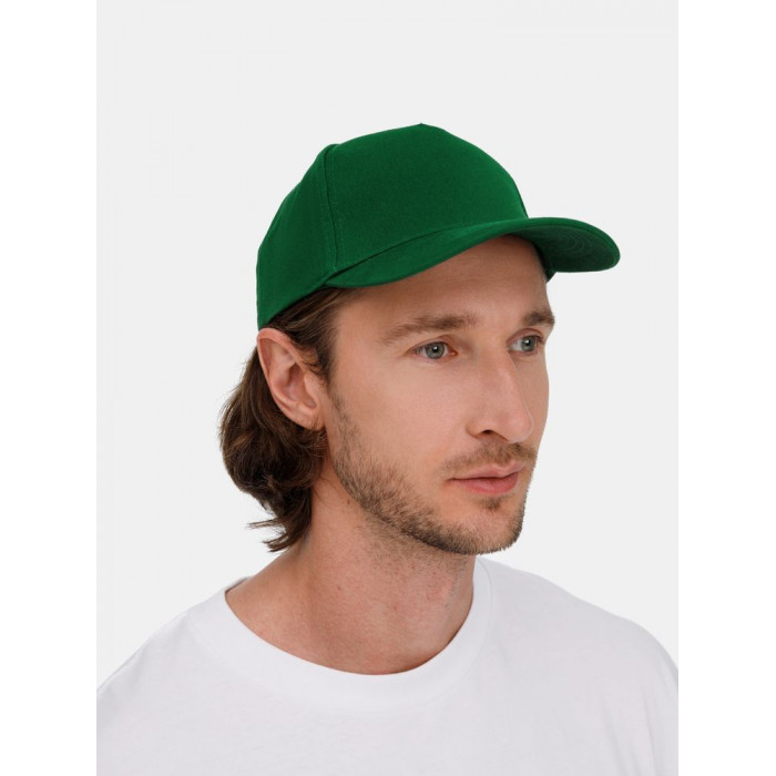 Бейсболка Long Beach, темно-зеленая