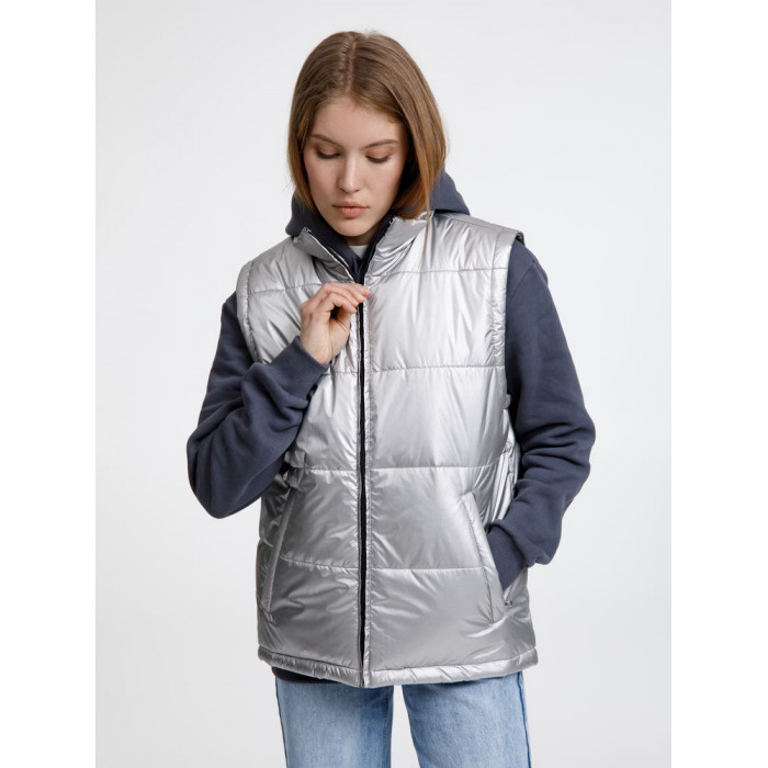 Жилет Kama серебристый, размер 4XL