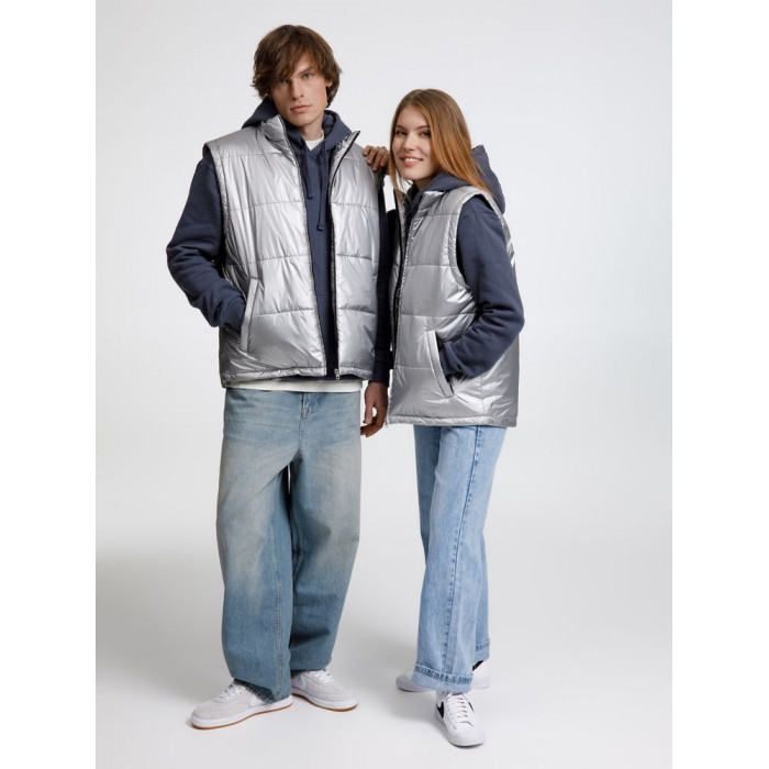 Жилет Kama серебристый, размер 4XL