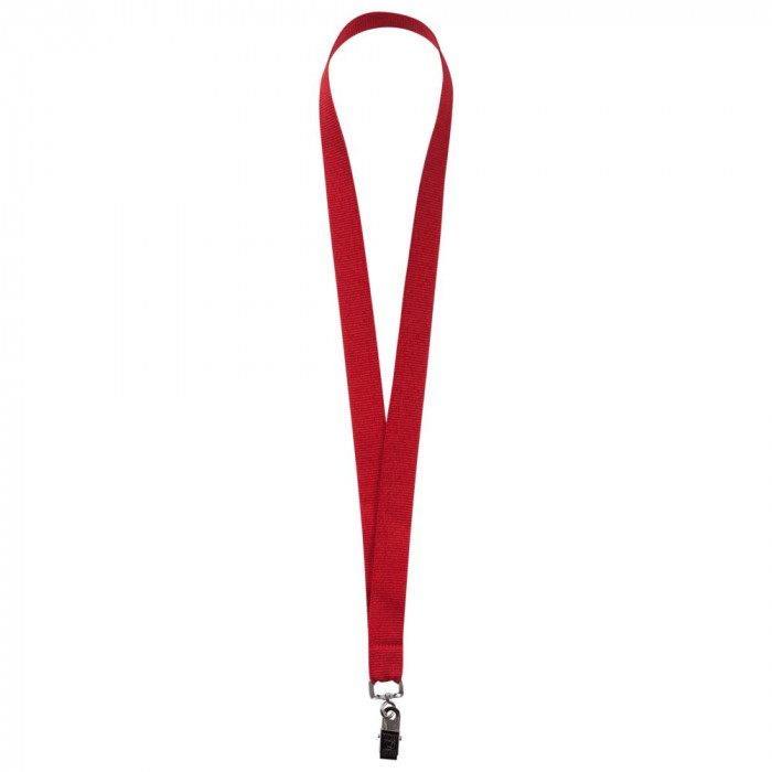 Лента для бейджа Neckband, красная