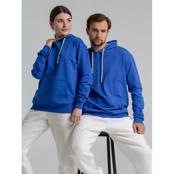 Толстовка с капюшоном Unit Kirenga ярко-синяя, размер XS