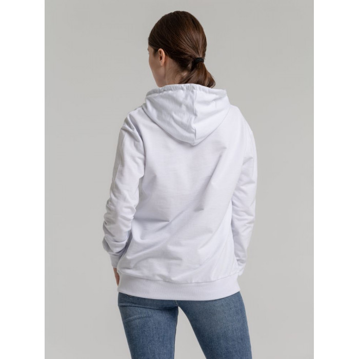 Толстовка с капюшоном Unit Kirenga белая, размер 4XL