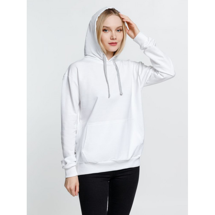 Толстовка с капюшоном Kirenga, белая (белоснежная), размер XXL