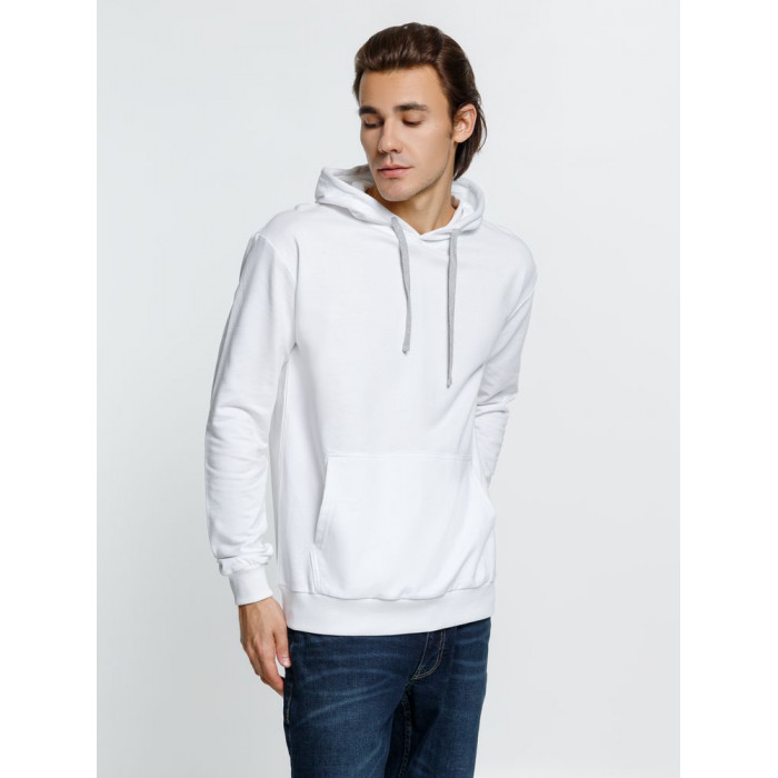 Толстовка с капюшоном Kirenga, белая (белоснежная), размер XXL