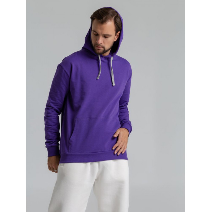 Толстовка с капюшоном Unit Kirenga фиолетовая, размер XS