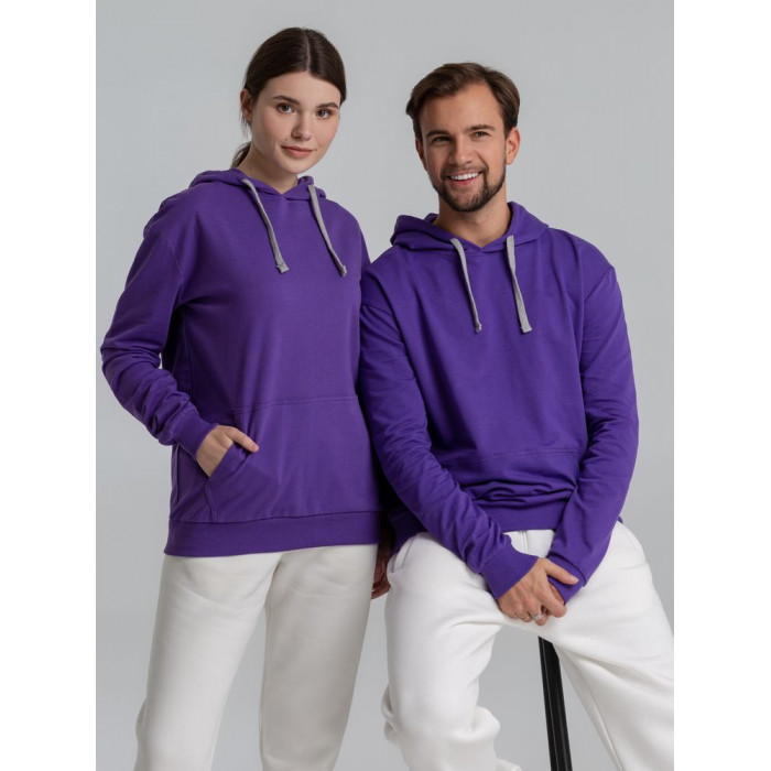 Толстовка с капюшоном Unit Kirenga фиолетовая, размер XS