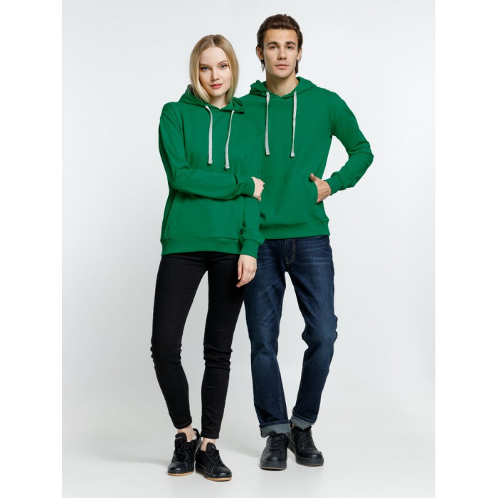 Толстовка с капюшоном Kirenga, зеленая, размер 4XL
