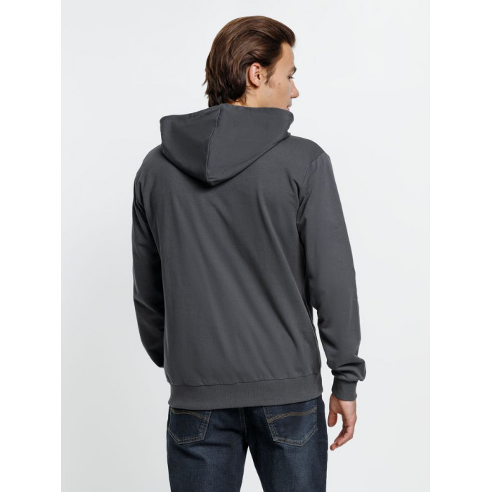 Толстовка на молнии с капюшоном Siverga, темно-серая (графит), размер S