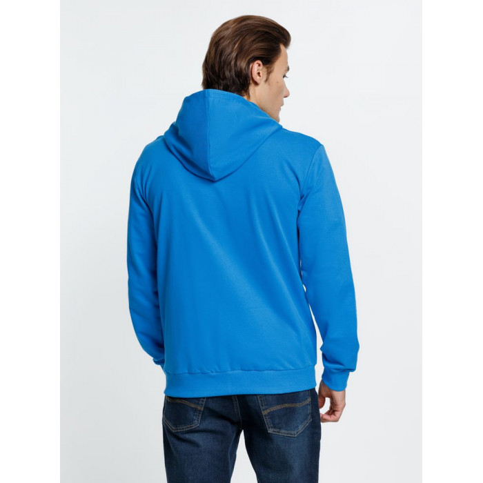 Толстовка на молнии с капюшоном Siverga, бирюзовая, размер 4XL