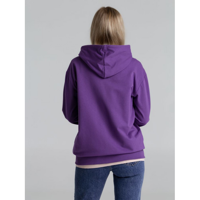 Толстовка на молнии с капюшоном Unit Siverga, фиолетовая, размер XXL