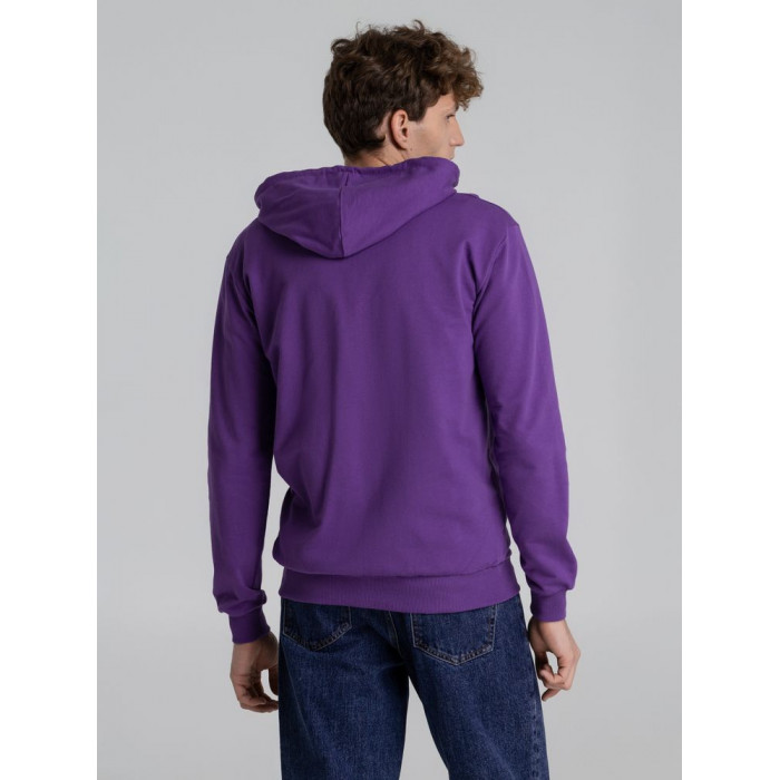 Толстовка на молнии с капюшоном Unit Siverga, фиолетовая, размер XXL
