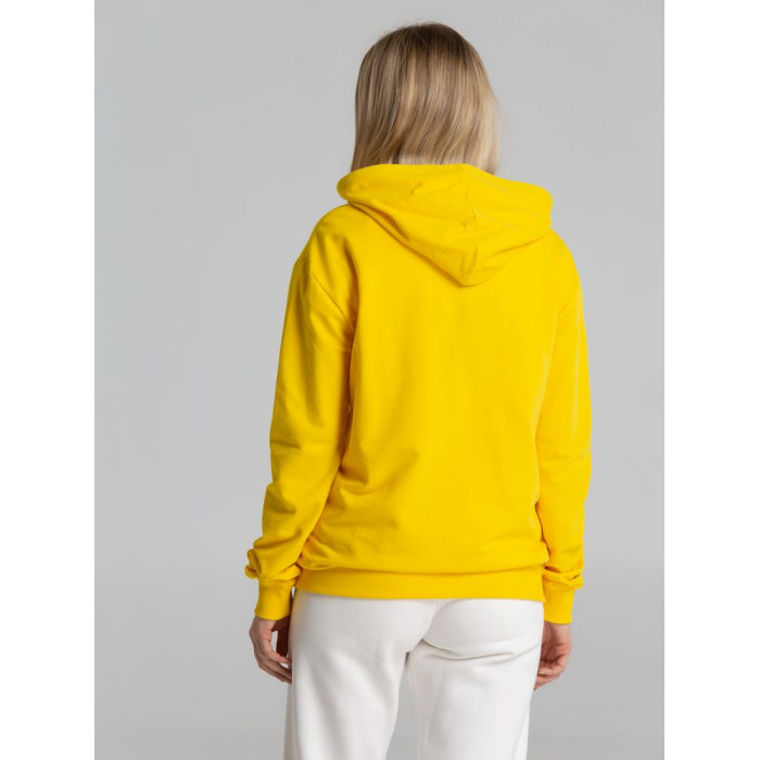 Толстовка на молнии с капюшоном Unit Siverga желтая, размер 4XL