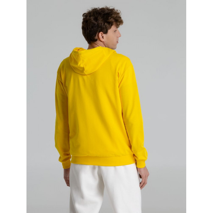 Толстовка на молнии с капюшоном Unit Siverga желтая, размер 4XL