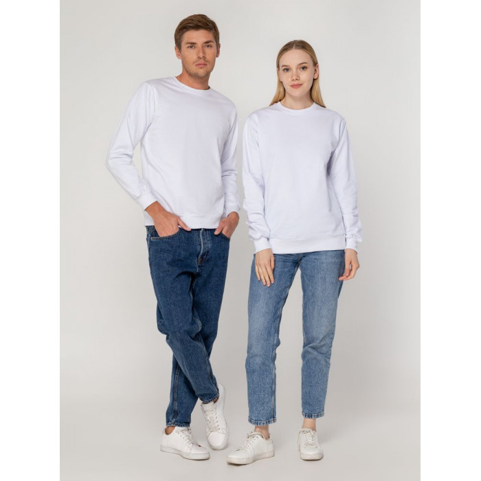 Толстовка Unit Toima, белая, размер 4XL