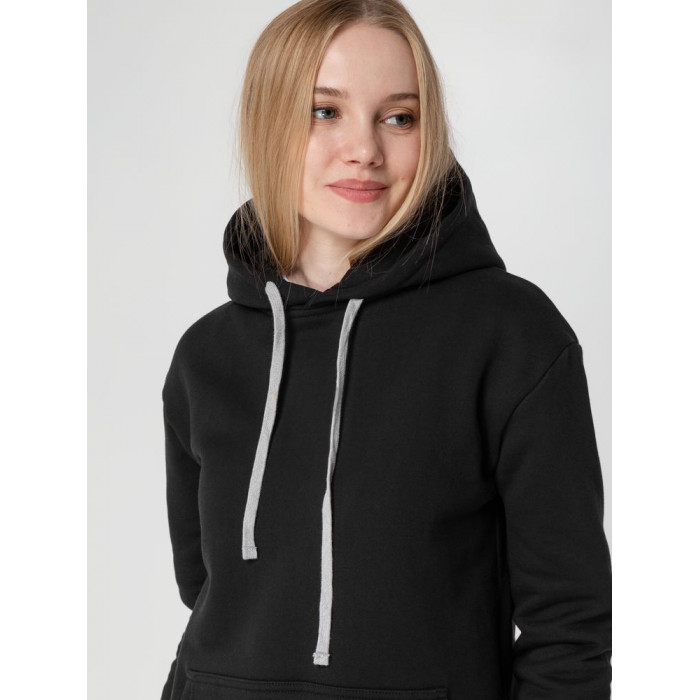 Толстовка с капюшоном Unit Kirenga Heavy черная, размер 4XL