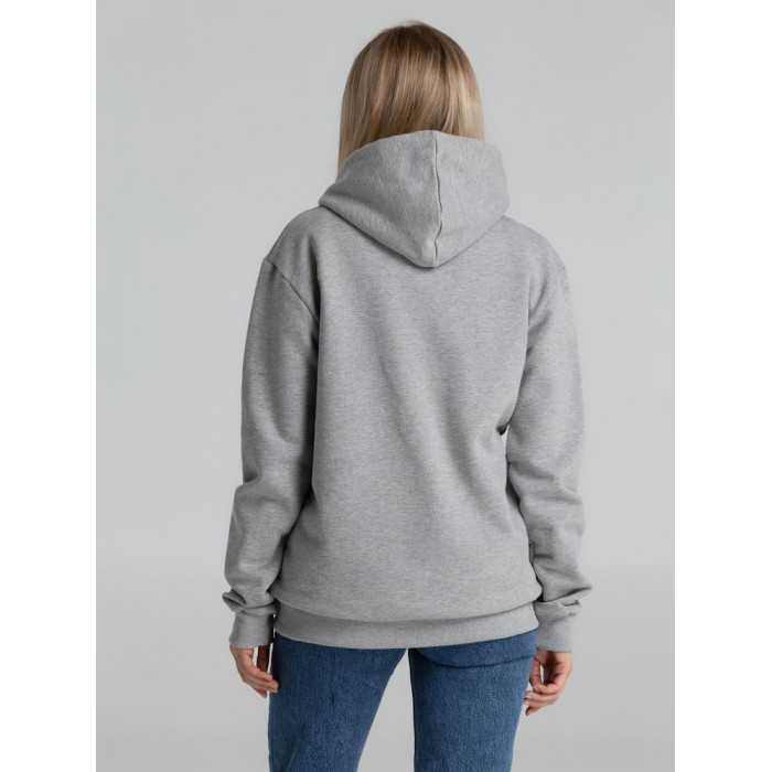 Толстовка на молнии с капюшоном Siverga Heavy 2.0, серый меланж, размер 5XL