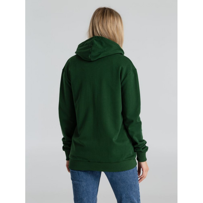 Толстовка на молнии с капюшоном Siverga Heavy 2.0, темно-зеленая, размер 4XL
