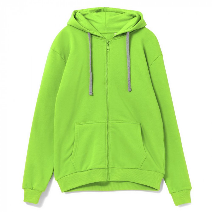 Толстовка на молнии с капюшоном Siverga Heavy, зеленое яблоко, размер XXL