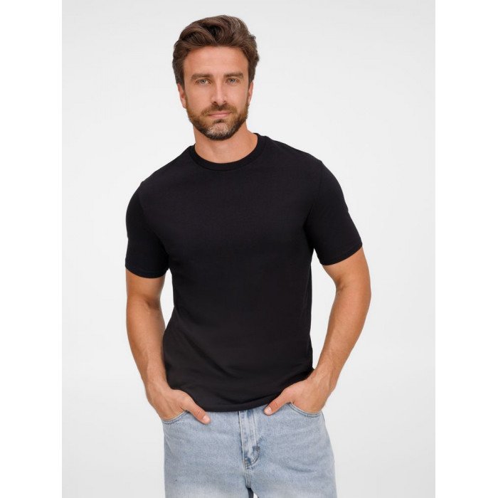 Футболка унисекс T-Bolka 180, черная, размер XXL