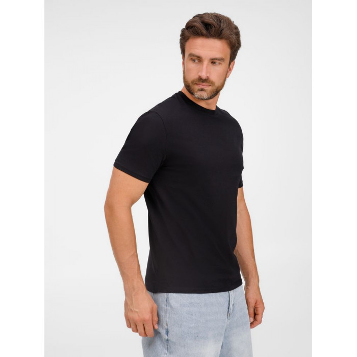 Футболка унисекс T-Bolka 180, черная, размер XXL