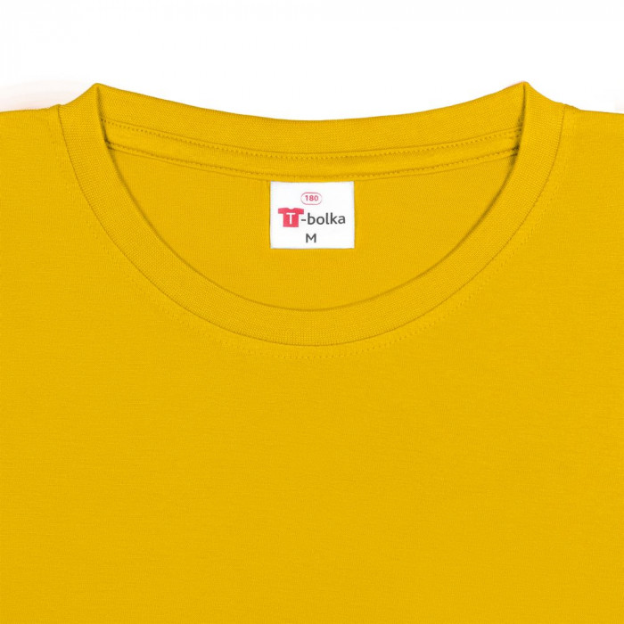 Футболка T-Bolka 180 желтая, размер XL