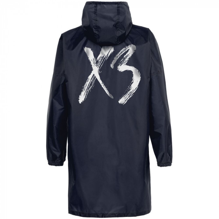 Дождевик «ХЗ», темно-синий с серебристым, размер XXL