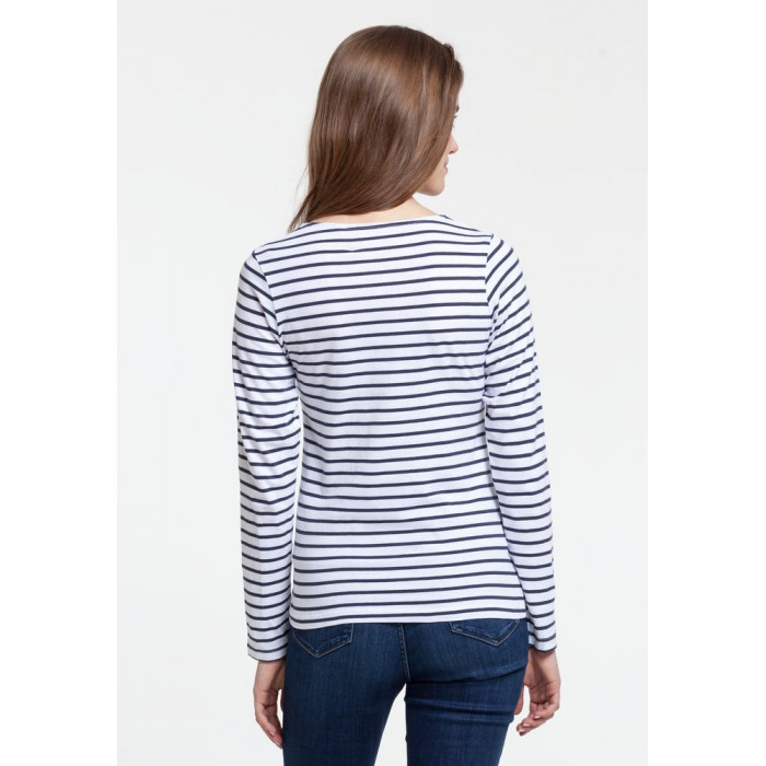 Футболка женская Grand Granat, белая с синим, размер XXL