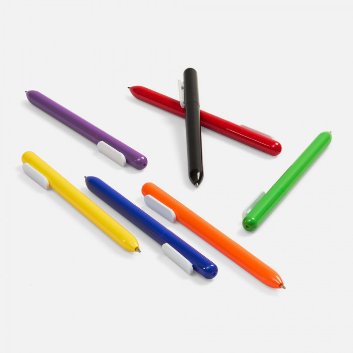 Ручка шариковая Swiper, оранжевая с белым