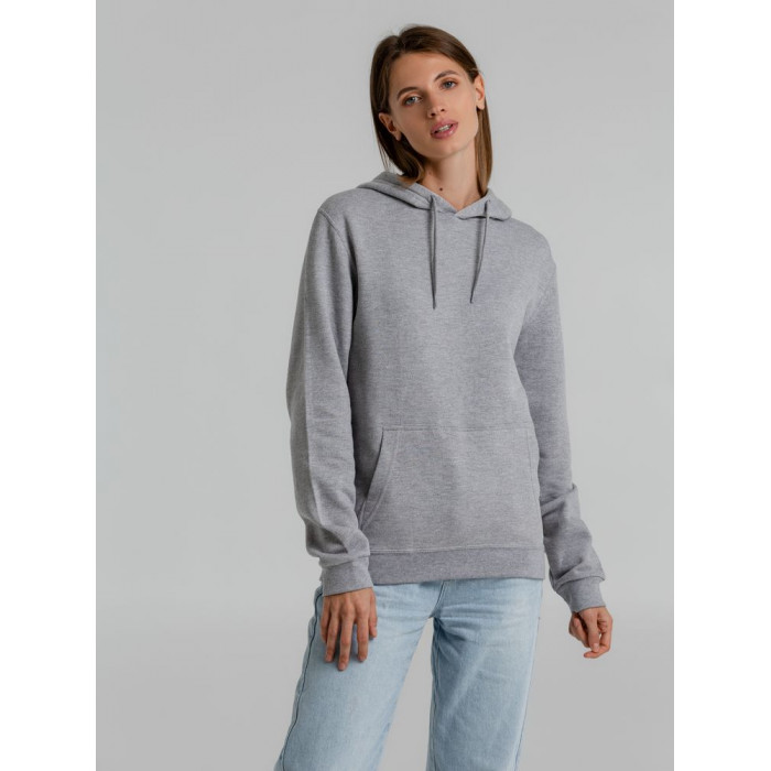 Толстовка с капюшоном Snake II серый меланж, размер 4XL