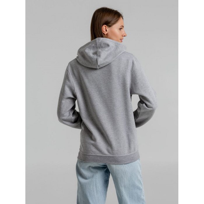 Толстовка с капюшоном Snake II серый меланж, размер 4XL