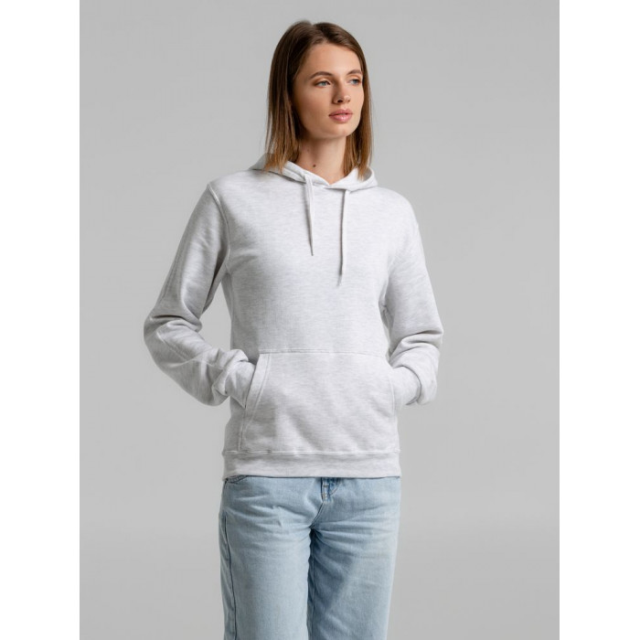 Толстовка с капюшоном Snake II светло-серый меланж, размер 3XL