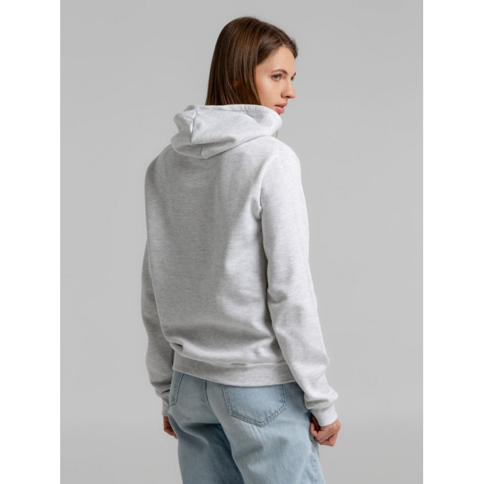 Толстовка с капюшоном Snake II светло-серый меланж, размер 3XL