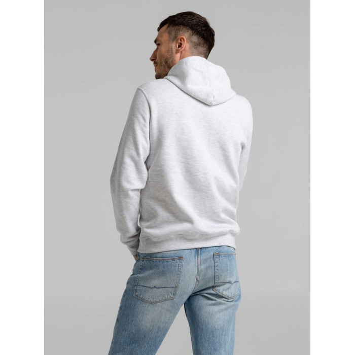 Толстовка с капюшоном Snake II светло-серый меланж, размер 3XL