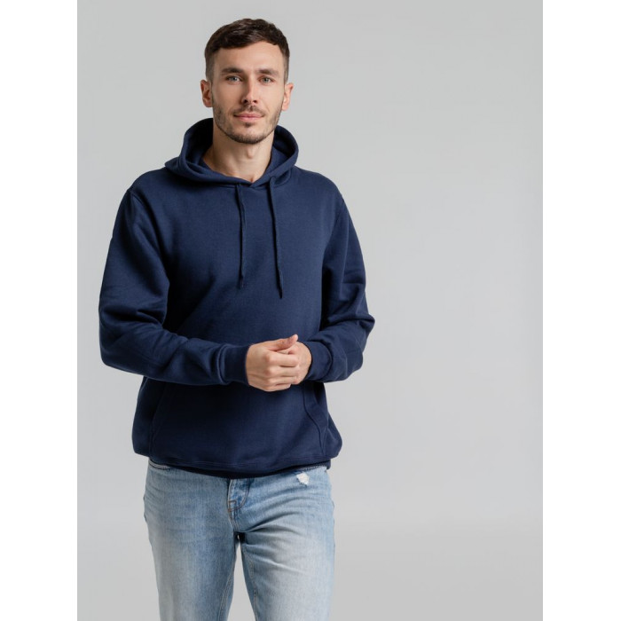 Толстовка с капюшоном Snake II темно-синяя, размер 4XL