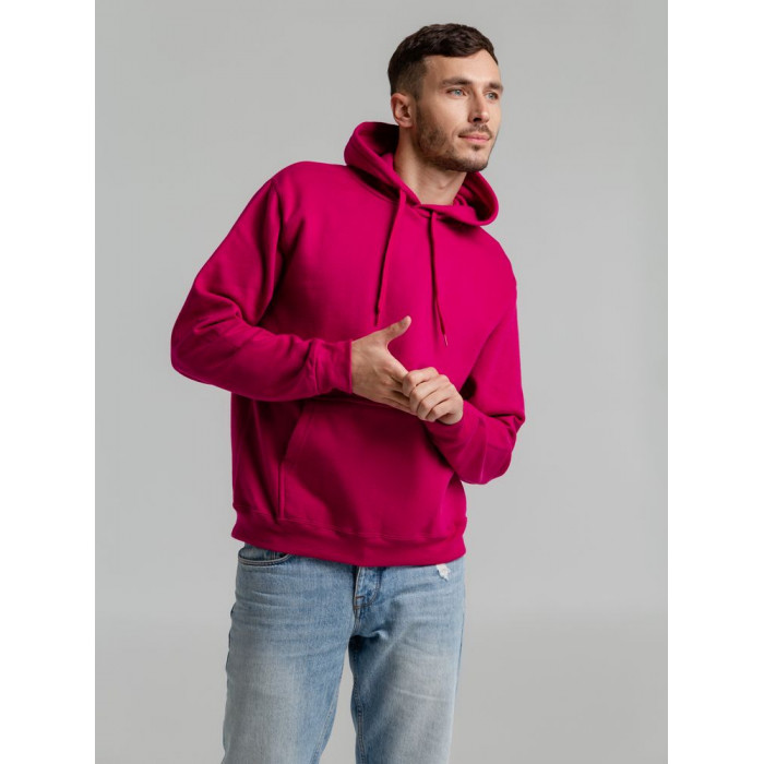 Толстовка с капюшоном Snake II ярко-розовая (фуксия), размер 3XL