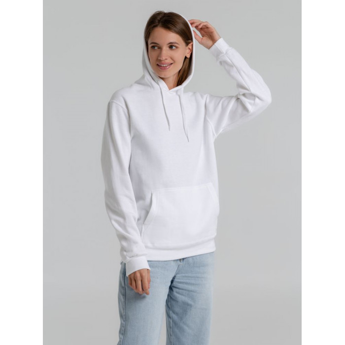 Толстовка с капюшоном Snake II белая, размер 3XL