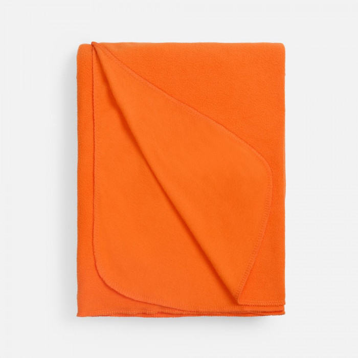 Флисовый плед Warm&Peace XL, оранжевый