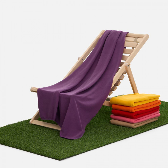 Флисовый плед Warm&Peace XL, фиолетовый