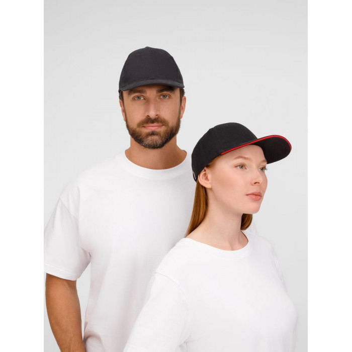 Бейсболка Buffalo, темно-серая (графит)