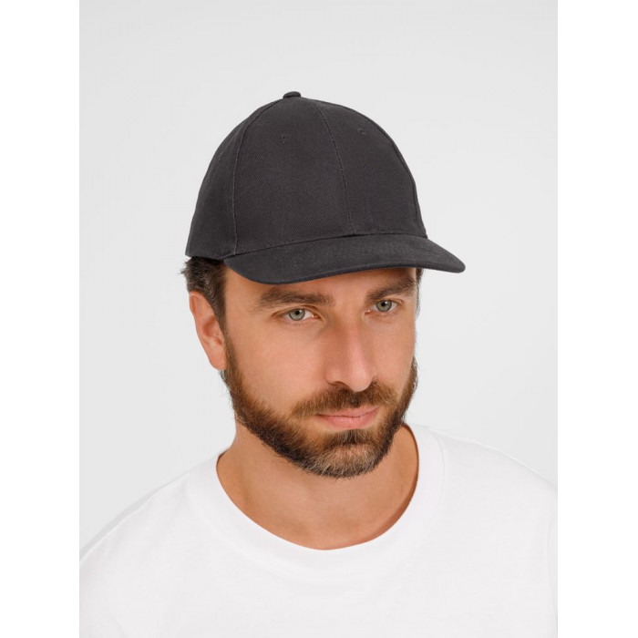 Бейсболка Buffalo, темно-серая (графит)
