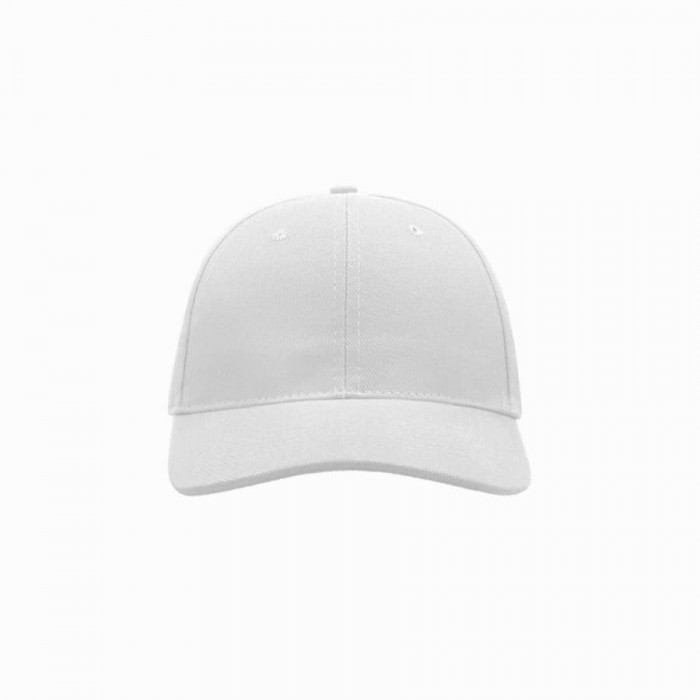 Бейсболка "LIBERTY SIX", 6 клиньев, застежка на липучке, белый, 100% хлопок, плотность 250 г/м2