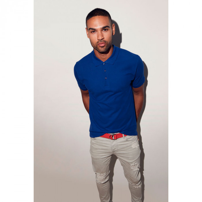 Поло "Iconic Polo", голубой, XL, 65% полиэстер 35% х/б, 180 г/м2