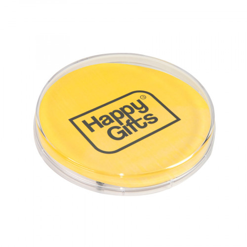 Монетница прозрачная круглая, 17,2 х 17,2 х 2,4 см, пластик, полноцветная печать на вставку