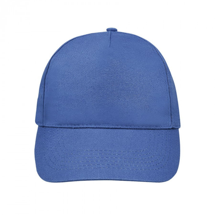 Бейсболка "SUNNY", 5 клиньев, застежка на липучке, ярко-синий, 100% хлопок, плотность 180 г/м2